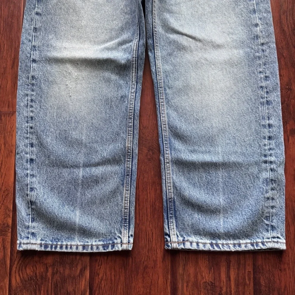 NWT Free People We The Free Deep Trance Dropped Boyfriend Jeans 26 Barrel Denim